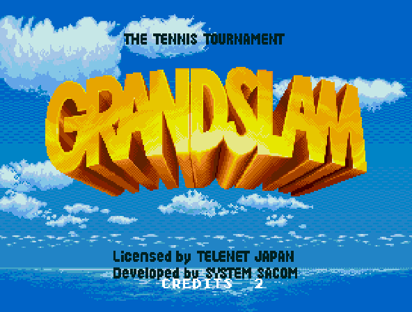 Grand Slam (Mega Play) Title Screen